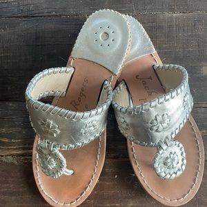 Silver jack rogers little miss Hampton sandals - very lightly used